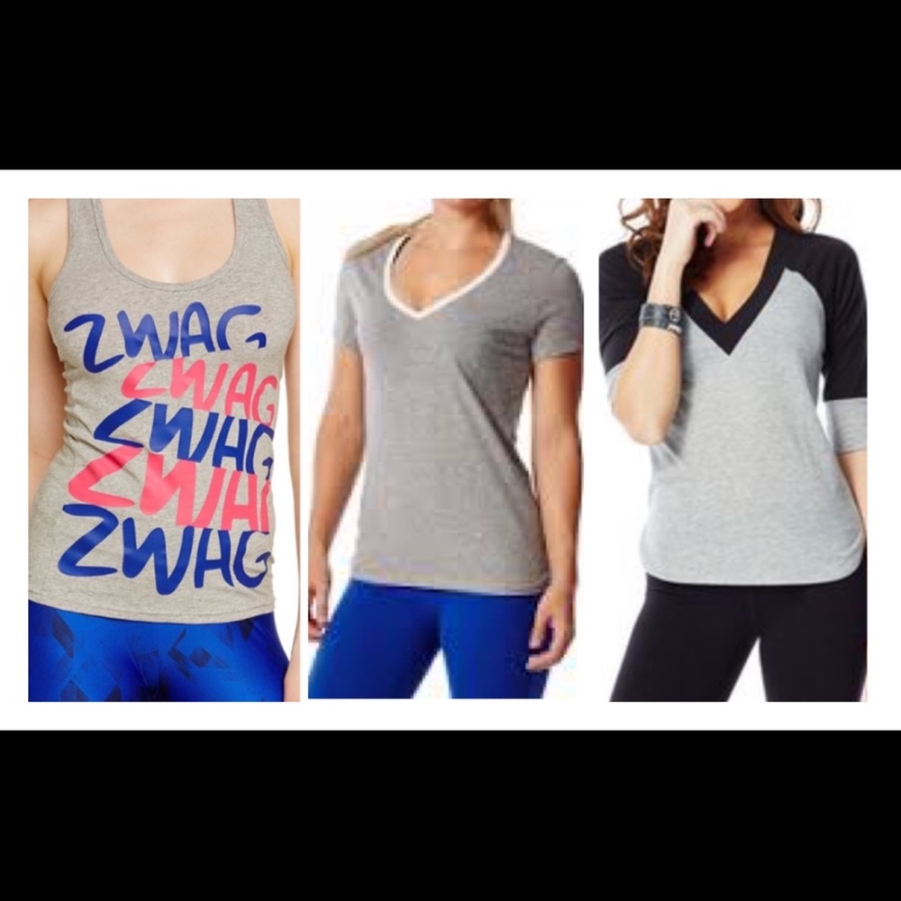 Zumba Wear Tops Tees Tank Lot Bundle Size XS NWT